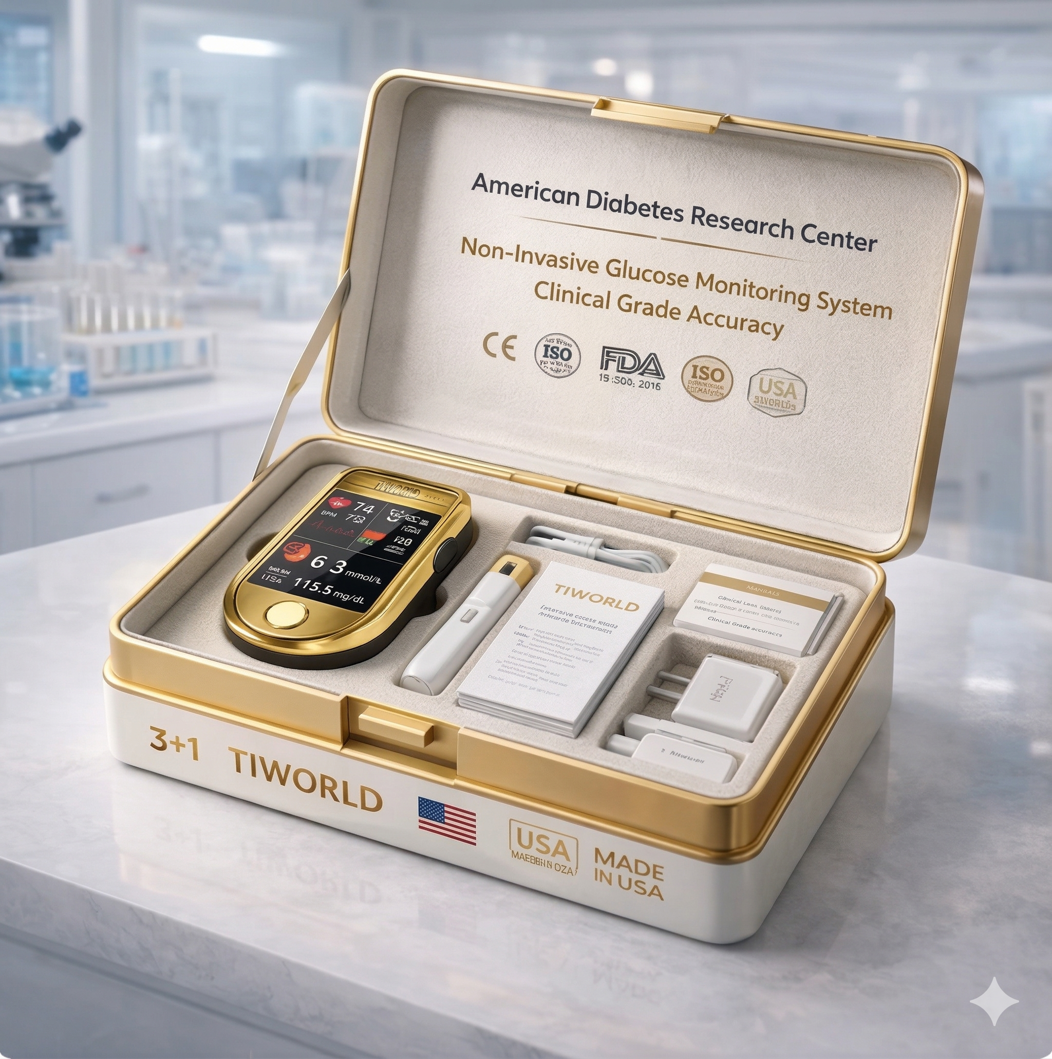 Two Needle-free glucometer